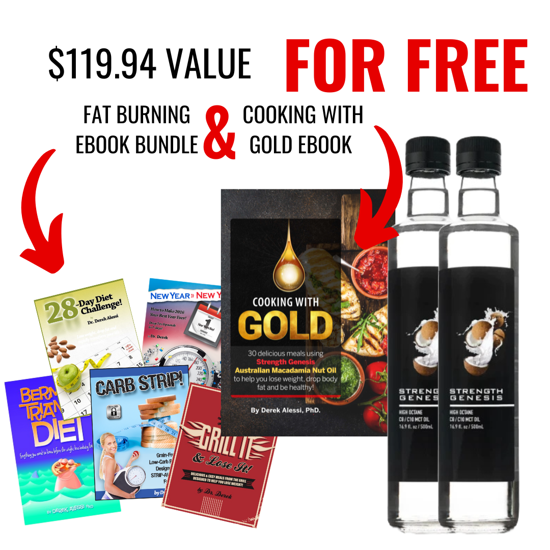 High Octane MCT Oil x 2 Bottle: Special Bundle with Cooking with Gold eBook!