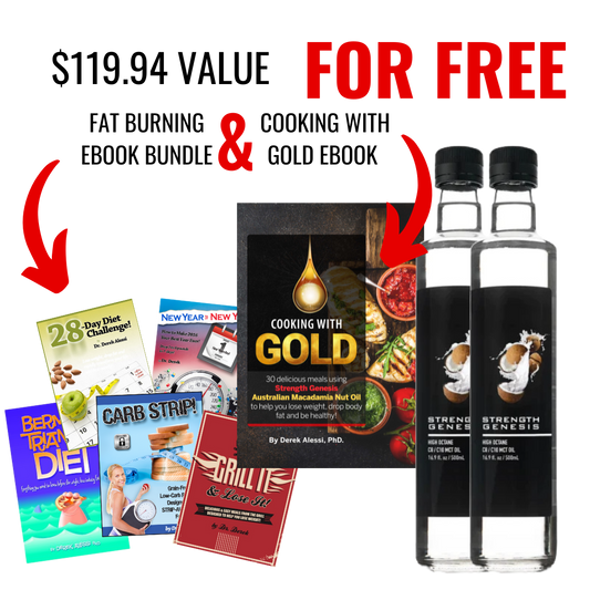 High Octane MCT Oil x 2 Bottle: Special Bundle with Cooking with Gold eBook!