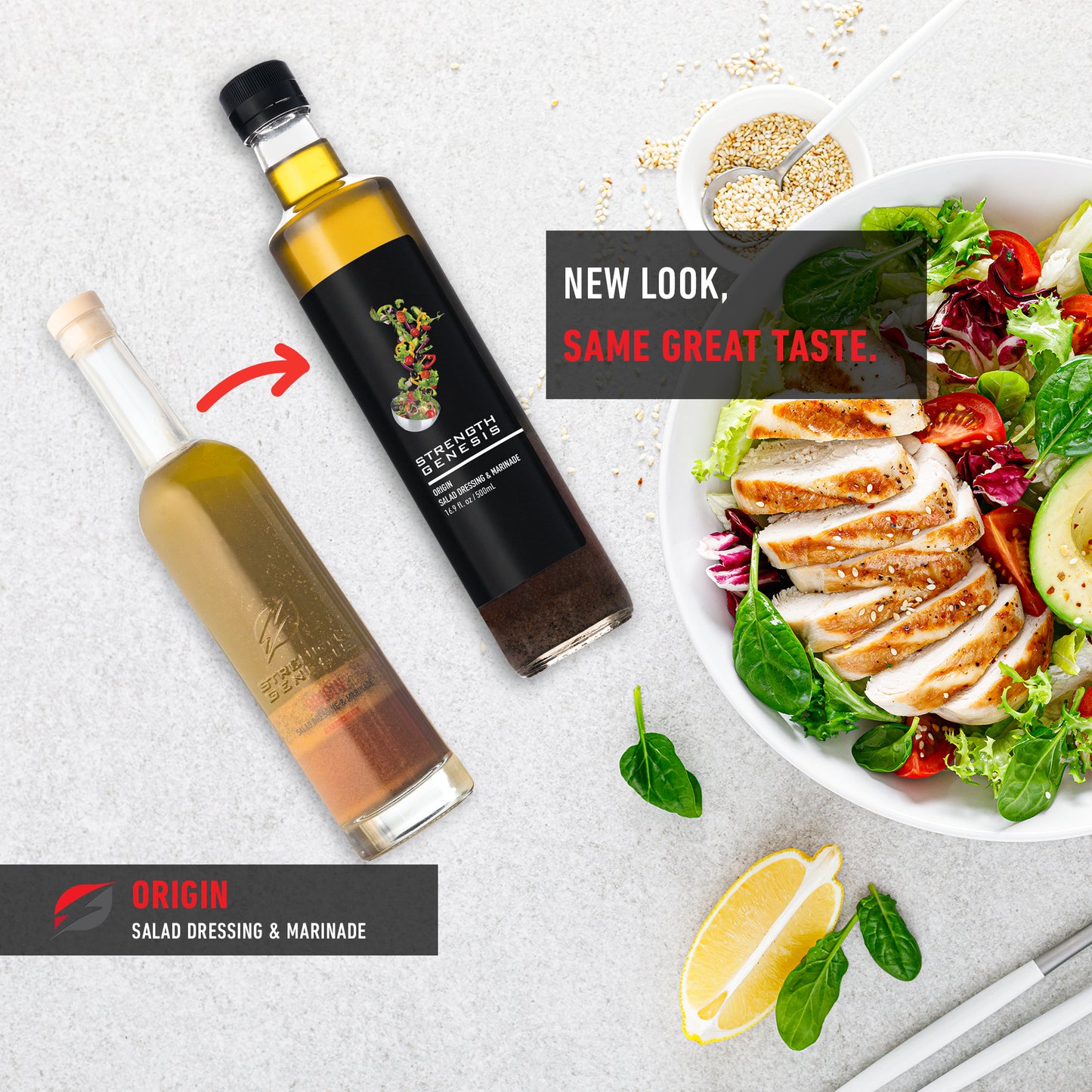 Origin Keto Mediterranean Salad Dressing (Certified Organic)