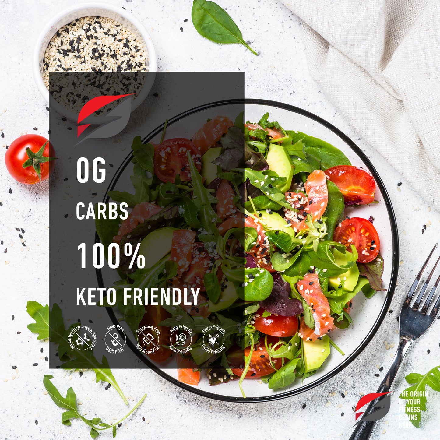 Origin Keto Mediterranean Salad Dressing (Certified Organic)