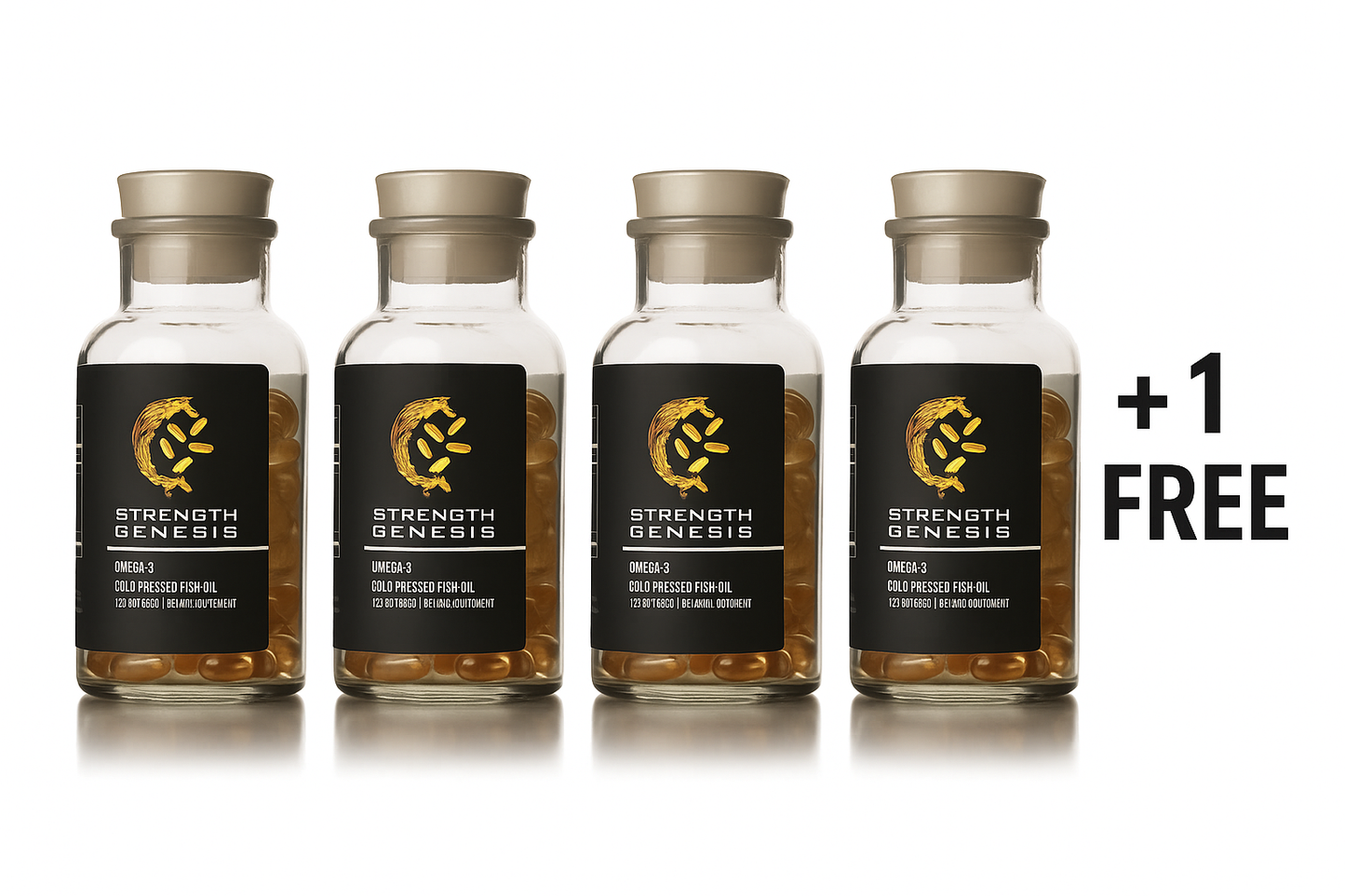 Omega 3 Pharmaceutical Grade, Molecularly Distilled Cold Processed Fish Oil