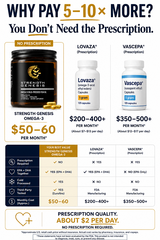 Omega-3 Fish Oil — Molecularly Distilled, Cold Pressed