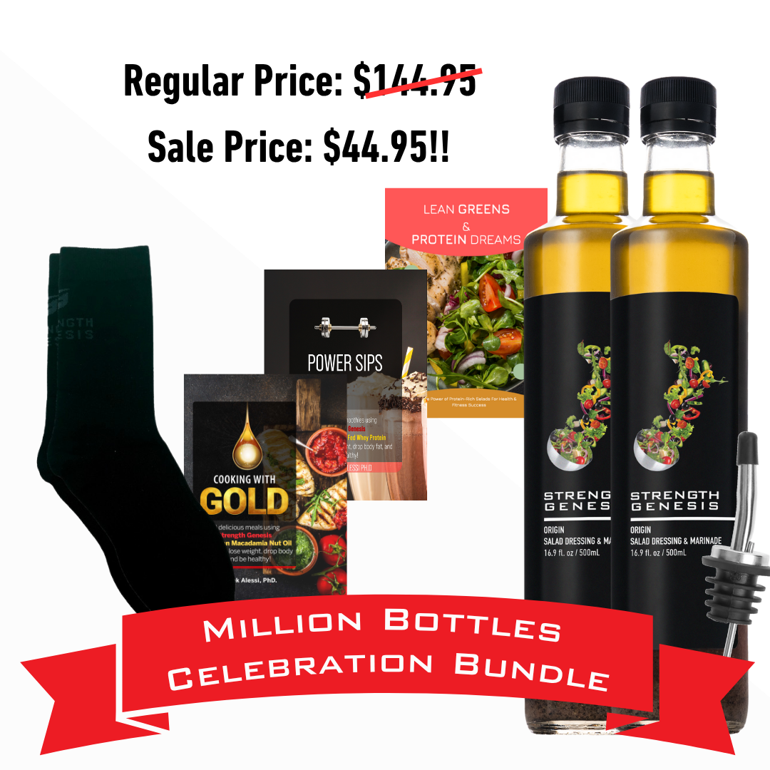 Million Bottle Origin Keto Salad Dressing Celebration Bundle! (Choose your socks below)