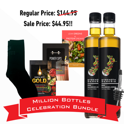 Million Bottle Origin Keto Salad Dressing Celebration Bundle! (Choose your socks below)