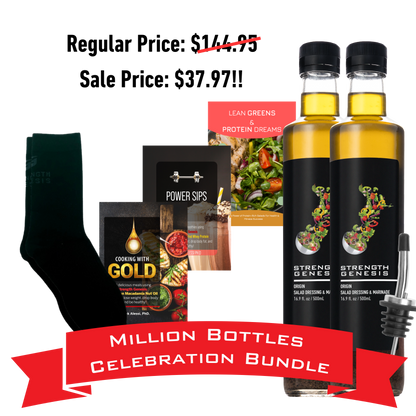 Million Bottle Origin Keto Salad Dressing Celebration Bundle! (Choose your socks below)