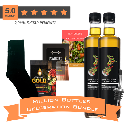 Million Bottle Origin Keto Salad Dressing Celebration Bundle! (Choose your socks below)