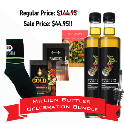 Million Bottle Origin Keto Salad Dressing Celebration Bundle! (Choose your socks below)