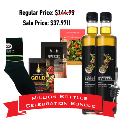 Million Bottle Origin Keto Salad Dressing Celebration Bundle! (Choose your socks below)