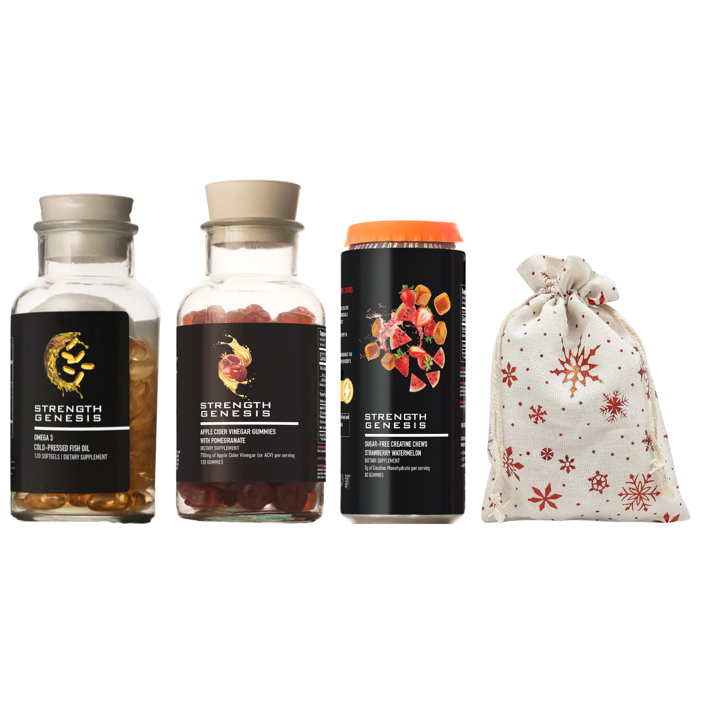 Ultimate Wellness Bundle with Sustainable Holiday Decorative Gift Bag - Only Available Holiday Season!