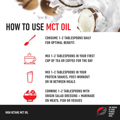 High Octane MCT Oil x 2 Bottle: Special Bundle with Mini Macadamia Nut & Cooking with Gold eBook!