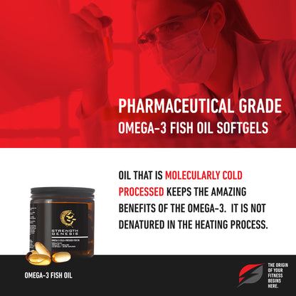Omega 3 Pharmaceutical Grade, Molecularly Distilled Cold Processed Fish Oil