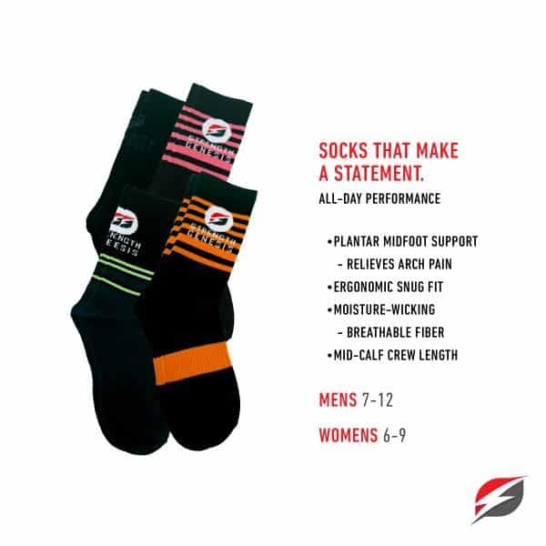 strength genesis fitness socks